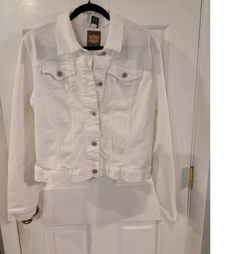 JAG | White Denim Jacket  | Size Large